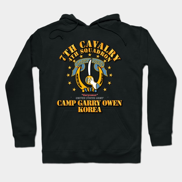 4th Squadron 7th Cavalry - Camp Gary Owen Korea Hoodie by twix123844